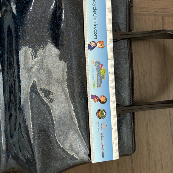 Kate Spade Blue Glitter Tote Bag - Picture 7 of 8